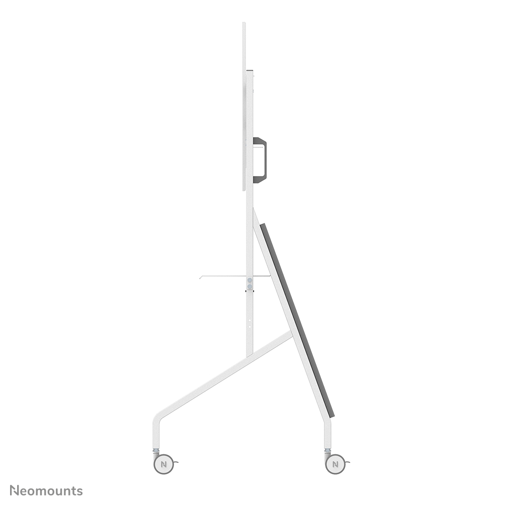 Neomounts FL50-525WH1 Support au sol mobile pour écran 55-86" - étagère multimédia incluse - installation rapide - TÜV